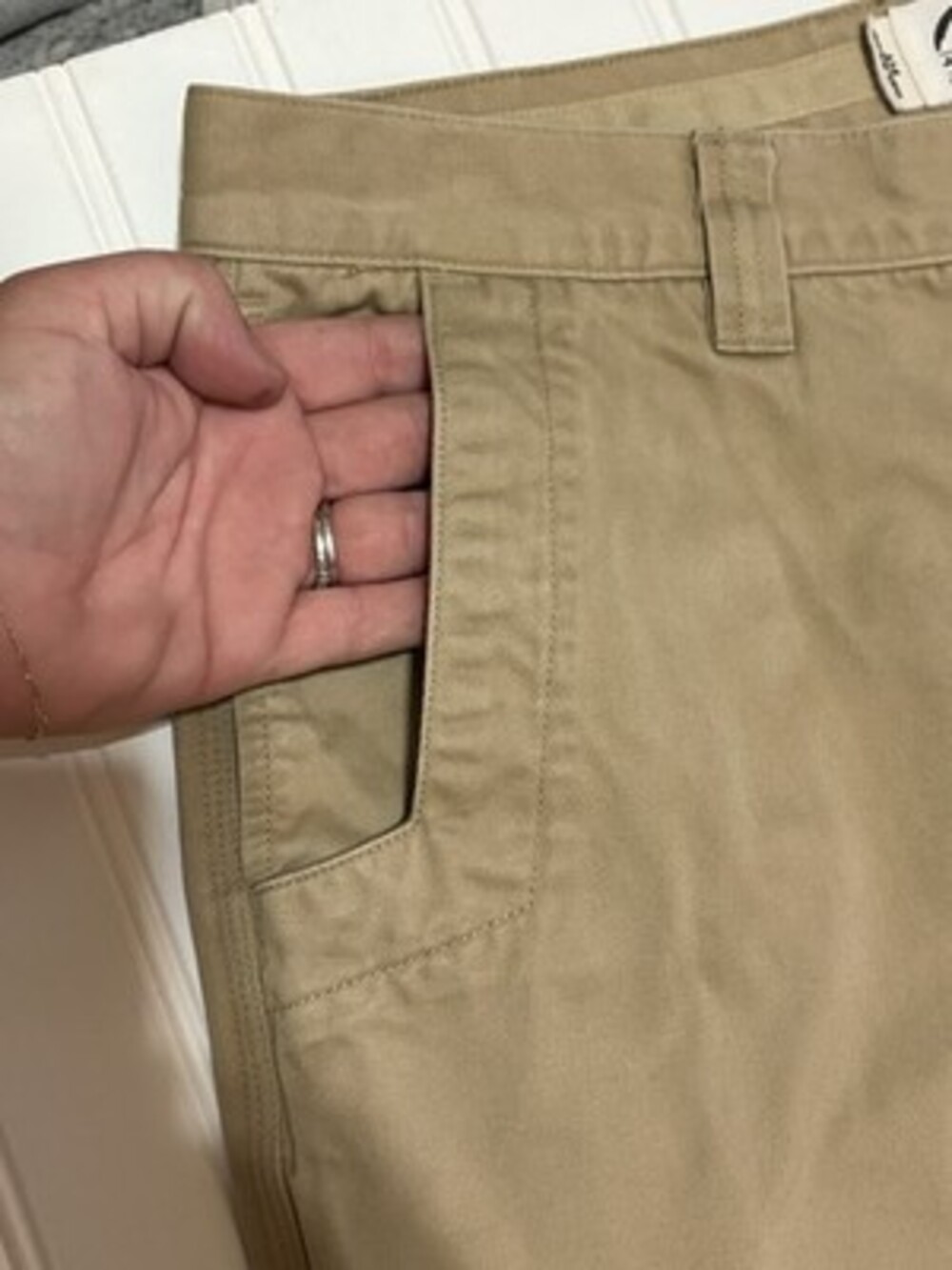 Mountain Khakis Jackson Chinos Mens 34x32 Tan Heavyweight Canvas Work Pants - Picture 6 of 8